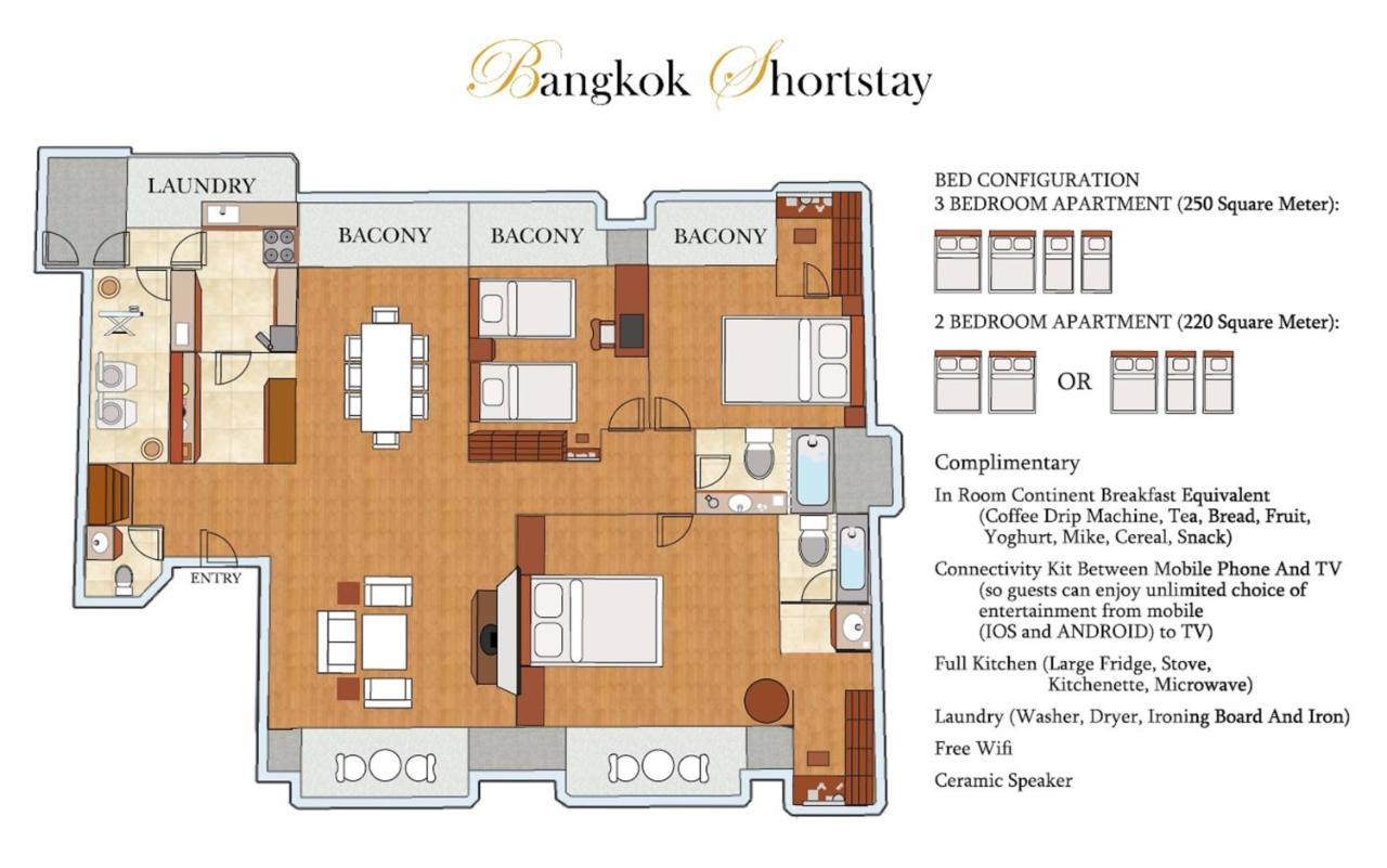 Bangkok Shortstay, 2-3Br Sukhumvit Kültér fotó